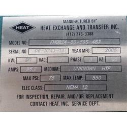 Image HEAT EXCHANGE AND TRANSFER Hot Oil Heater System Thermal Fluid - 10 from Bid-on-Equipment.com