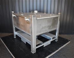 Image 200 Gallon Tote / Tank - Stainless Steel, Stackable - 17 from Bid-on-Equipment.com