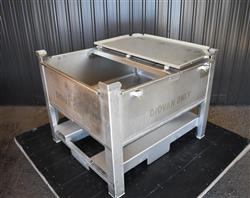 Image 200 Gallon Tote / Tank - Stainless Steel, Stackable - 19 from Bid-on-Equipment.com