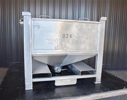 Image 200 Gallon Tote / Tank - Stainless Steel, Stackable - 6 from Bid-on-Equipment.com