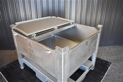 Image 200 Gallon Tote / Tank - Stainless Steel, Stackable - 7 from Bid-on-Equipment.com