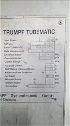 Image TRUMPF TUBEMATIC CNC Tube Laser - 2700W - 5 from Bid-on-Equipment.com