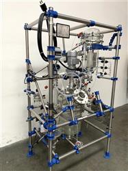 Image Glass Distillation Skid with 16 Liter Jacketed Glass Reactor & Mixer - 2 from Bid-on-Equipment.com