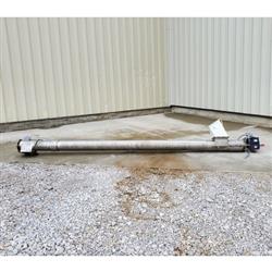 Image Tubular Screw Conveyor with 13ft Long Feed Auger - Stainless Steel  - 2 from Bid-on-Equipment.com