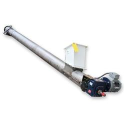 Image Tubular Screw Conveyor with 13ft Long Feed Auger - Stainless Steel  - 1 from Bid-on-Equipment.com