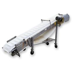 Image 16in X 10ft Incline Plastic Link Belt Conveyor - Stainless Steel - 1 from Bid-on-Equipment.com