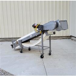 Image 16in X 10ft Incline Plastic Link Belt Conveyor - Stainless Steel - 3 from Bid-on-Equipment.com