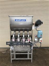 Image 4 Head SIMPLEX Inline Piston Filler - Stainless Steel - 1 from Bid-on-Equipment.com