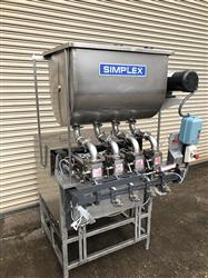 Image 4 Head SIMPLEX Inline Piston Filler - Stainless Steel - 2 from Bid-on-Equipment.com