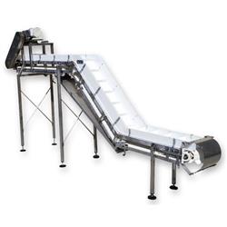 Image 12in Wide x 14ft Long Cleated Z Conveyor Elevator - Sanitary Stainless Steel - 1 from Bid-on-Equipment.com