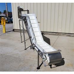 Image 12in Wide x 14ft Long Cleated Z Conveyor Elevator - Sanitary Stainless Steel - 4 from Bid-on-Equipment.com
