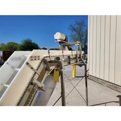 Image 12in Wide x 14ft Long Cleated Z Conveyor Elevator - Sanitary Stainless Steel - 6 from Bid-on-Equipment.com