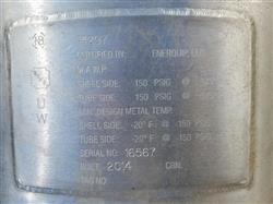 Image 926 Sq.Ft. ENERQUIP Shell and Tube Heat Exchanger - Sanitary - 4 from Bid-on-Equipment.com