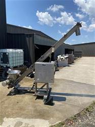Image 5in Diameter X 10ft Long ALL FILL Portable Inclined Screw Conveyor - Model ISF, Stainless SteelED STAINLESS STEEL SCREW CONVEYOR, MODEL ISF - 1 from Bid-on-Equipment.com