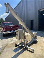Image 5in Diameter X 10ft Long ALL FILL Portable Inclined Screw Conveyor - Model ISF, Stainless SteelED STAINLESS STEEL SCREW CONVEYOR, MODEL ISF - 3 from Bid-on-Equipment.com