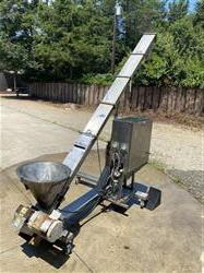 Image 5in Diameter X 10ft Long ALL FILL Portable Inclined Screw Conveyor - Model ISF, Stainless SteelED STAINLESS STEEL SCREW CONVEYOR, MODEL ISF - 4 from Bid-on-Equipment.com