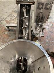 Image 5in Diameter X 10ft Long ALL FILL Portable Inclined Screw Conveyor - Model ISF, Stainless SteelED STAINLESS STEEL SCREW CONVEYOR, MODEL ISF - 7 from Bid-on-Equipment.com