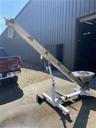 Image 5in Diameter X 10ft Long ALL FILL Model ISF Portable Inclined Screw Conveyor - Stainless Steel - 3 from Bid-on-Equipment.com