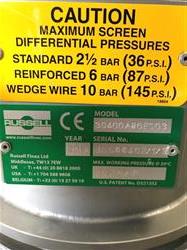 Image RUSSELL FINEX Self Cleaning Liquid Filter - Model 803, 3in Inlet/Oulet, Unused - 2 from Bid-on-Equipment.com