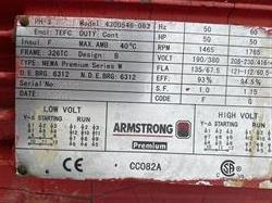 Image 50 HP ARMSTRONG Water Pump - 1122 GPM at 127ft of Water Head, Model 8 X 6 X 13 - 5 from Bid-on-Equipment.com