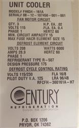 Image CENTURY REFRIGERATION FH634-161A Unit Cooler - 5 from Bid-on-Equipment.com