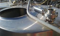 Image 400 Gallon Single Tank CIP Skid with Chemical Pumps and CIP Supply Pump - 2 from Bid-on-Equipment.com