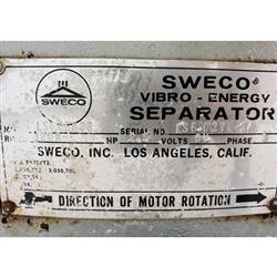 Image 60in SWECO INC.Vibro-Energy Separator Single Deck Screener - Stainless Steel - 5 from Bid-on-Equipment.com