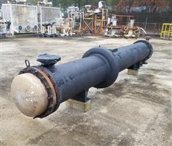 Image 500 Sq.Ft. PERRY PRODUCTS Shell and Tube Heat Exchanger - 316L Stainless Steel Tubes - 4 from Bid-on-Equipment.com