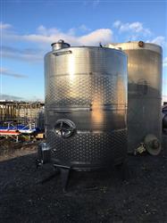 Image Approximately 2325 Gallon VINQUIP Jacketed Vertical Tank - 304 Stainless Steel  - 2 from Bid-on-Equipment.com