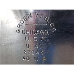 Image 40 Gallon GROEN D 40 Steam Jacketed Tilting Kettle - 2 from Bid-on-Equipment.com