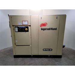 Image 125 HP INGERSOLL-RAND H100W Oil-Free Rotary Screw Air Compressor - 411 CFM - 1 from Bid-on-Equipment.com