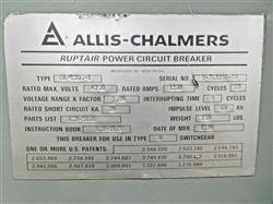 Image ALLIS CHALMERS MA-250C-1 Ruptair Power Circuit Breaker - 10 from Bid-on-Equipment.com
