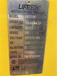 Image 2 Ton BUDGIT Electric Hoist and Trolley - Model 439610-2A - 7 from Bid-on-Equipment.com