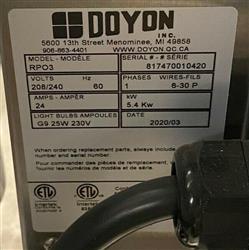 Image DOYON Ventless Pizza Convection Oven - 3 from Bid-on-Equipment.com