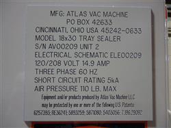 Image ATLAS VAC 18x30 Dual Shuttle Medical Blister Sealer - 14 from Bid-on-Equipment.com