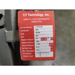 Image 16in CV TECHNOLOGY, INC. TFLG Interceptor Flameless Explosion Vent Quench Tube - 6 from Bid-on-Equipment.com