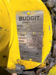 Image 2 Ton BUDGIT Electric Chain Hoist - Model BEH0216 - 5 from Bid-on-Equipment.com