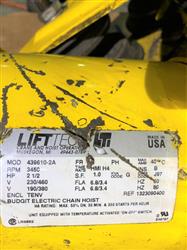 Image 2 Ton BUDGIT Electric Chain Hoist - Model BEH0216 - 9 from Bid-on-Equipment.com