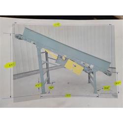 Image HYTROL CONVEYOR CO. TR Incline Slider-Bed Trough Belt Conveyor - 34in W X 11ft L - 3 from Bid-on-Equipment.com