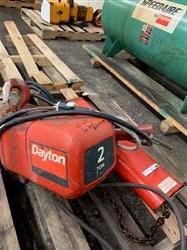 Image 2 Ton DAYTON Electric Start Motor Hoist - 1 from Bid-on-Equipment.com