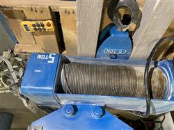 Image 5 Ton SHAW BOX Cable Hoist and Trolley - 3 from Bid-on-Equipment.com