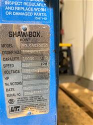 Image 5 Ton SHAW BOX Cable Hoist and Trolley - 10 from Bid-on-Equipment.com
