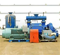 Image NASH AT-3006 Two Stage Liquid Ring Vacuum Pump with 150 HP Motor and Tank  - 1 from Bid-on-Equipment.com