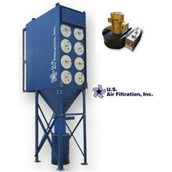 Image U.S. AIR FILTRATION, INC. 4DCP-16 Industrial Cartridge Dust Collector with 7000 CFM Fan - 1 from Bid-on-Equipment.com