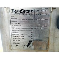 Image 370 Gallon CUSTOM METAL CRAFT INC. TransStore IBC Portable Tote Liquid Container - Stainless Steel - 2 from Bid-on-Equipment.com