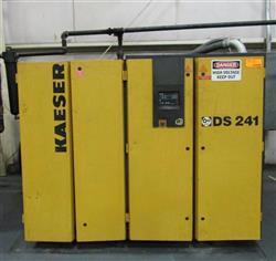 Image 180 HP KAESER DS241 Rotary Screw Air Compressor - 1 from Bid-on-Equipment.com