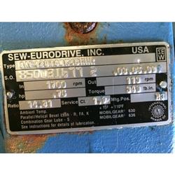 Image .75 HP SEW-EURODRIVE Gear Motor - Type DFT8CK48MHR - 4 from Bid-on-Equipment.com