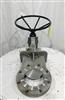 Image 8in LINED VALVE COMPANY Manual Knife Gate - Stainless Steel - 4 from Bid-on-Equipment.com
