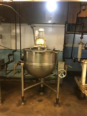 413070 - 60 Gallon GROEN DN/RA 60-SP Single Action Cooking and Mixing Kettle - Stainless Steel - Main Image from Bid-on-Equipment.com