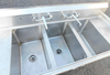 Image Three Bay Sink - Stainless Steel - 6 from Bid-on-Equipment.com